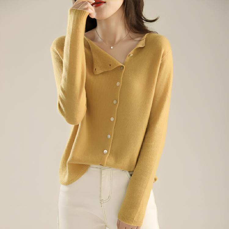 Claire™ | Classic Buttoned Knit Cardigan