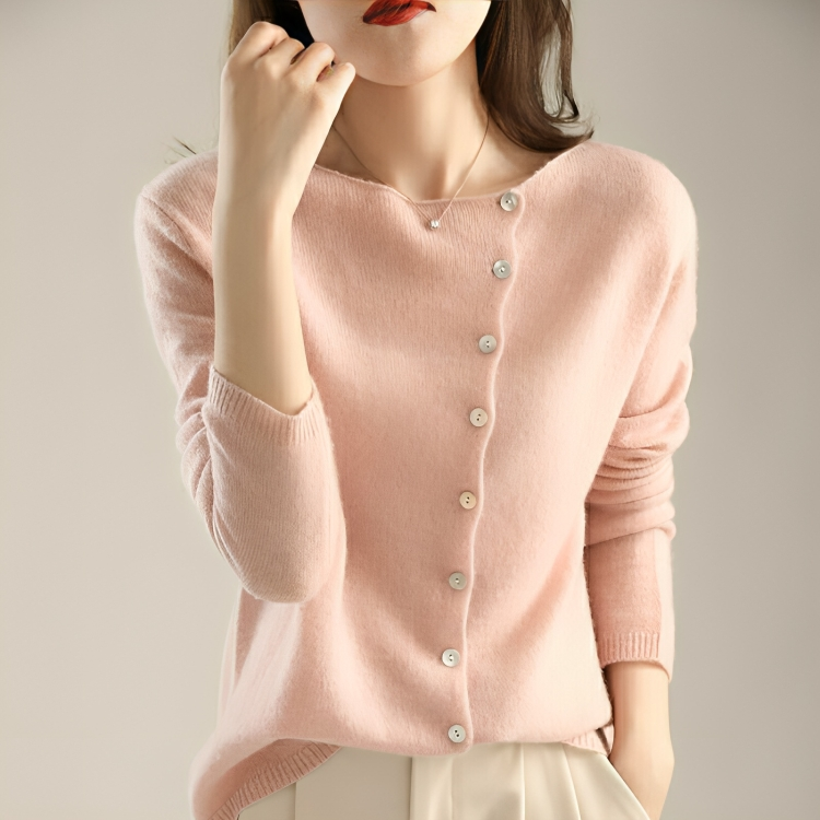 Claire™ | Classic Buttoned Knit Cardigan